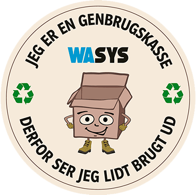 Genbrugsklistermærke for WASYS A/S